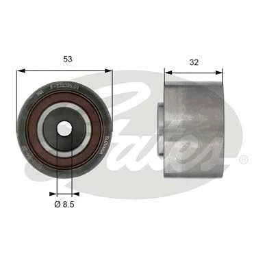 Deflection/Guide Pulley, timing belt (T42179)