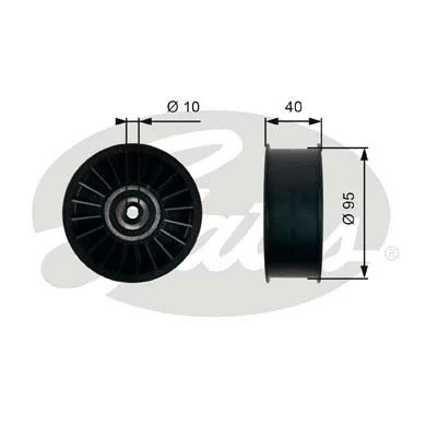 Deflection/Guide Pulley, V-ribbed belt (T36500)