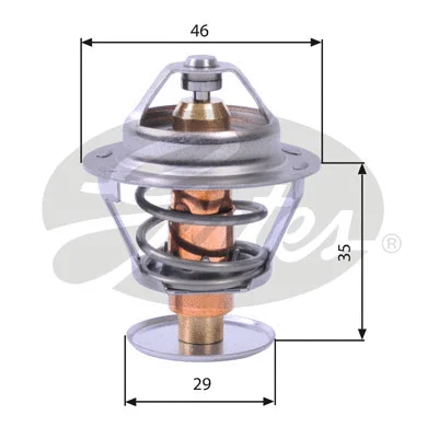 Thermostat, coolant (TH10482G1)