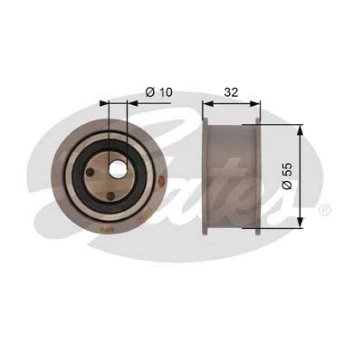 Tensioner Pulley, timing belt (T42041)