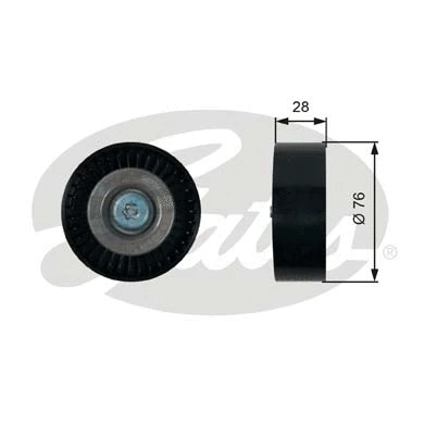 Deflection/Guide Pulley, V-ribbed belt (T36423)