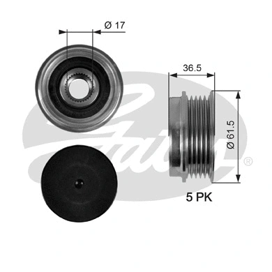 Alternator Freewheel Clutch (OAP7041)