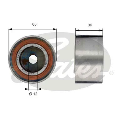 Tensioner Pulley, V-ribbed belt (T38709)