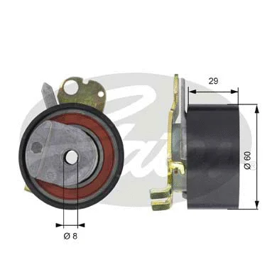 Tensioner Pulley, timing belt (T43051)