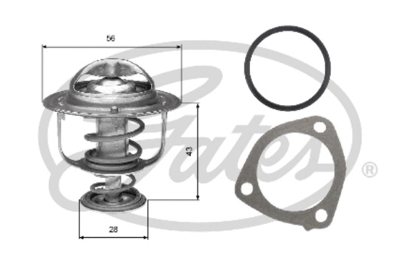 Thermostat, coolant (TH31276G1)