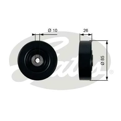 Deflection/Guide Pulley, V-ribbed belt (T36440)