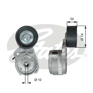 Belt Tensioner, V-ribbed belt (T38583)