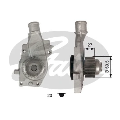 Water Pump, engine cooling (WP0018)