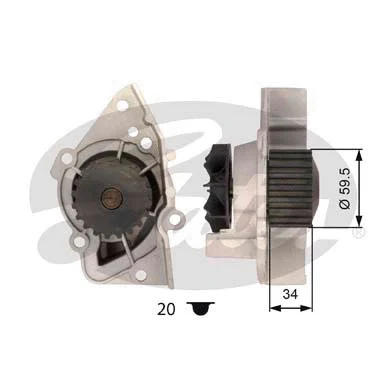 Water Pump, engine cooling (WP0013)