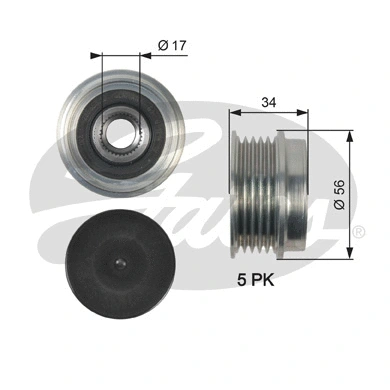 Alternator Freewheel Clutch (OAP7127)