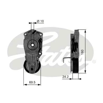 Belt Tensioner, V-ribbed belt (T38405)