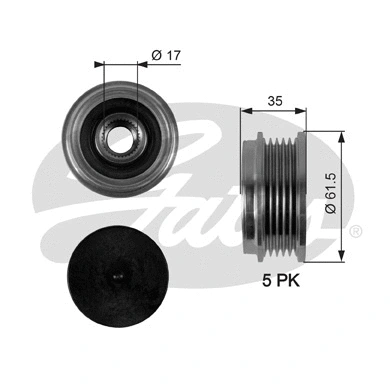 Alternator Freewheel Clutch (OAP7076)