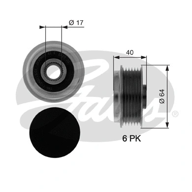 Alternator Freewheel Clutch (OAP7037)