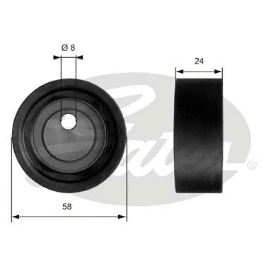 Tensioner Pulley, timing belt (T41064)