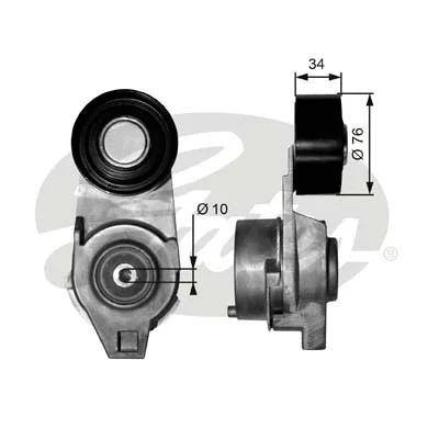 Belt Tensioner, V-ribbed belt (T38565)