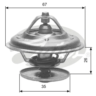 Thermostat, coolant (TH11680G1)