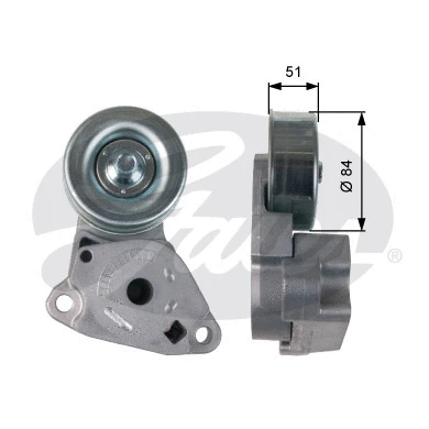 Belt Tensioner, V-ribbed belt (T39248)