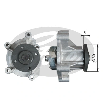 Water Pump, engine cooling (WP0134)