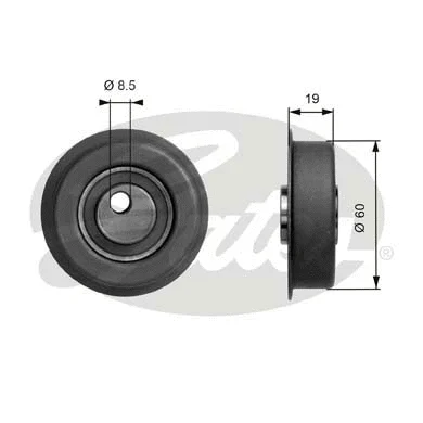 Tensioner Pulley, timing belt (T41045)