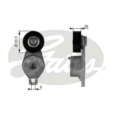 Belt Tensioner, V-ribbed belt (T38185)