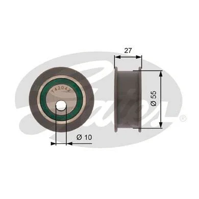 Tensioner Pulley, timing belt (T42042A)