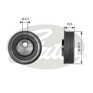 Tensioner Pulley, timing belt (T41038)
