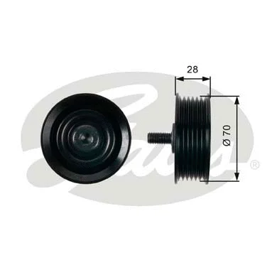 Deflection/Guide Pulley, V-ribbed belt (T36410)
