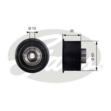 Deflection/Guide Pulley, timing belt (T42009)
