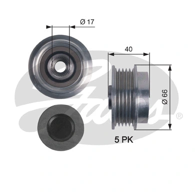 Alternator Freewheel Clutch (OAP7122)