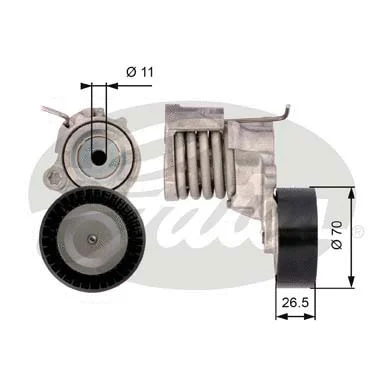 Belt Tensioner, V-ribbed belt (T39115)