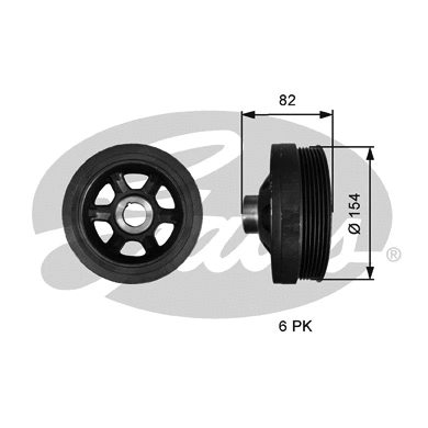 Belt Pulley, crankshaft (TVD1139)