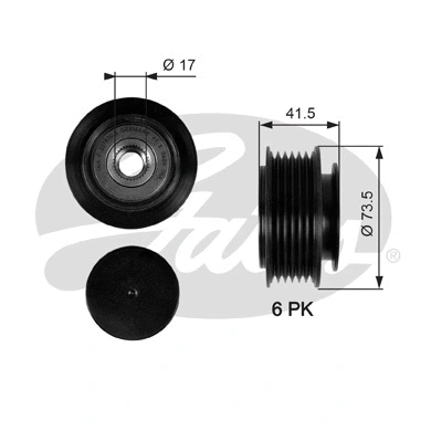 Alternator Freewheel Clutch (OAP7068)