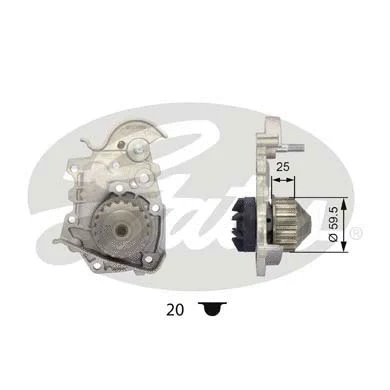 Water Pump, engine cooling (WP0049)