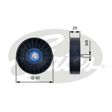 Deflection/Guide Pulley, V-ribbed belt (T36033)