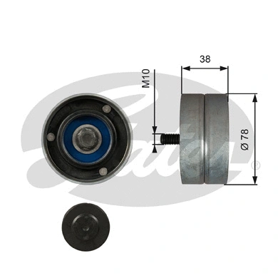 Deflection/Guide Pulley, V-ribbed belt (T36529)