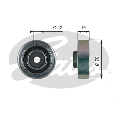 Tensioner Pulley, V-ribbed belt (T36278)