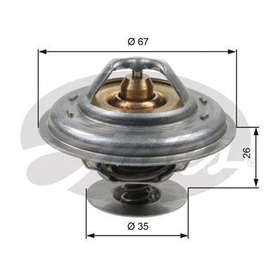 Thermostat, coolant (TH13287G1)