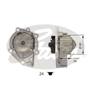 Water Pump, engine cooling (WP0045)