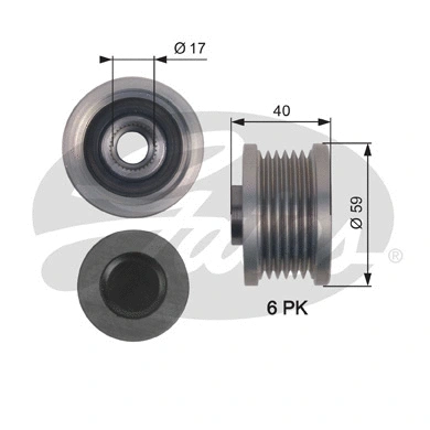Alternator Freewheel Clutch (OAP7144)