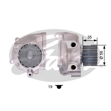 Water Pump, engine cooling (WP0086)