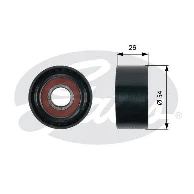 Deflection/Guide Pulley, V-ribbed belt (T36481)