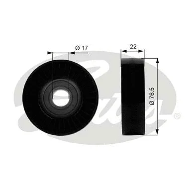 Deflection/Guide Pulley, V-ribbed belt (T36183)