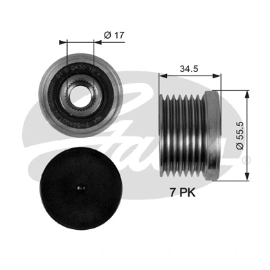 Alternator Freewheel Clutch (OAP7084)
