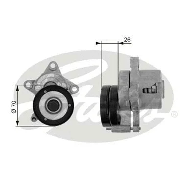 Belt Tensioner, V-ribbed belt (T38283)