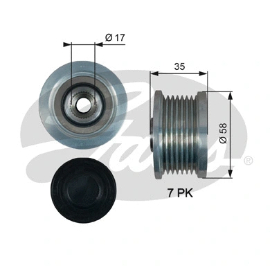 Alternator Freewheel Clutch (OAP7183)