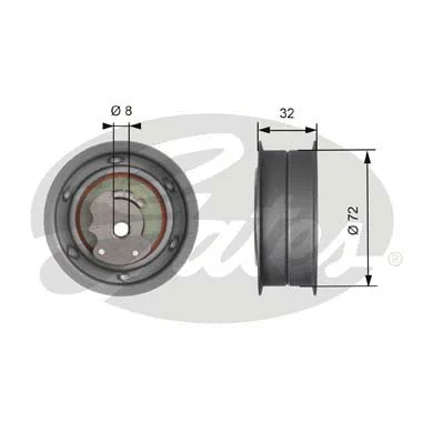 Tensioner Pulley, timing belt (T41108)