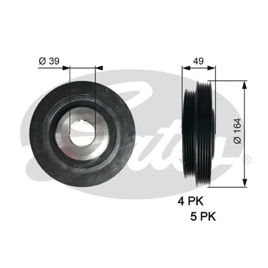 Belt Pulley, crankshaft (TVD1114)