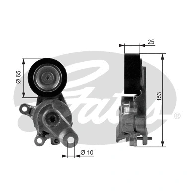 Belt Tensioner, V-ribbed belt (T38209)
