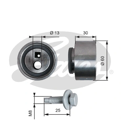 Tensioner Pulley, timing belt (T41139)