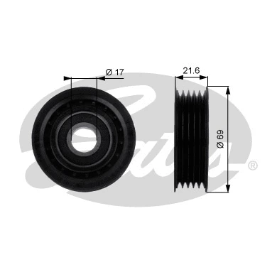 Deflection/Guide Pulley, V-ribbed belt (T36189)